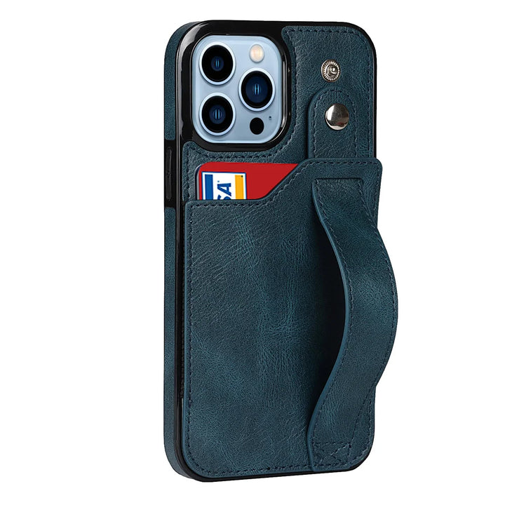 iPhone protective case with card slots - premium leather case